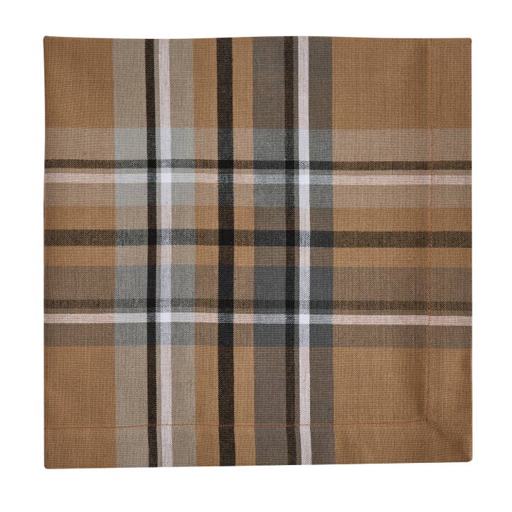 Chestnut Plaid Napkin for wholesale by Split P