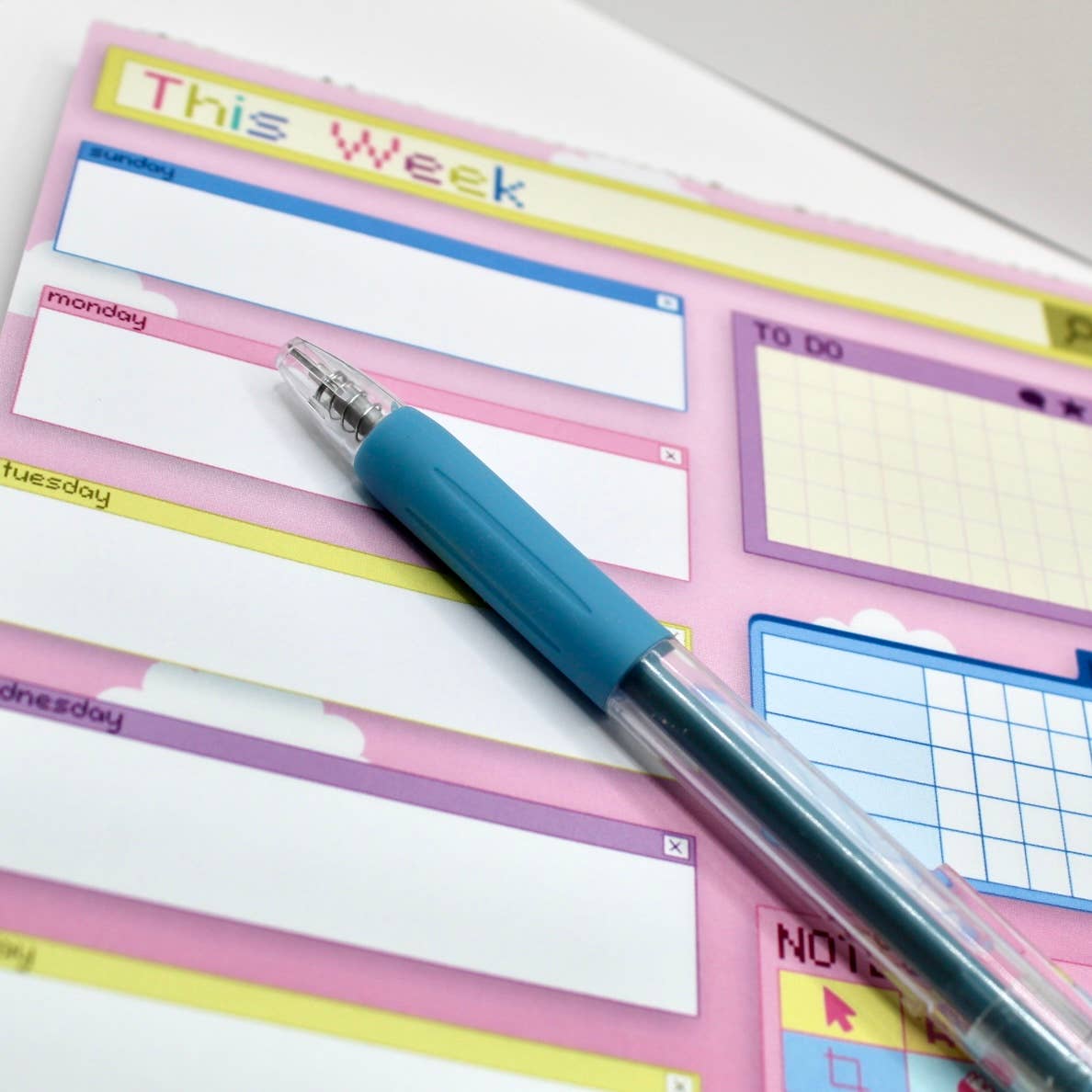 Crowded Cat Studio - Wholesale Planner - Weekly Planner Notepad, To Do List, Tracker, 5.5 x 8.5 in3