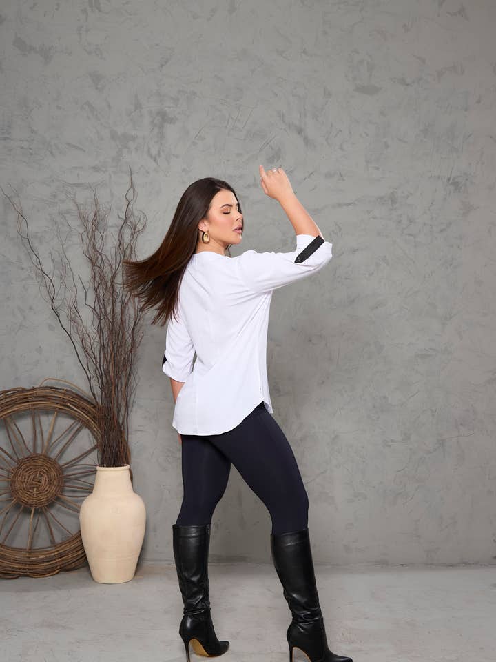 OFF WHITE BLOUSE WITH FRILLS for wholesale on Faire2