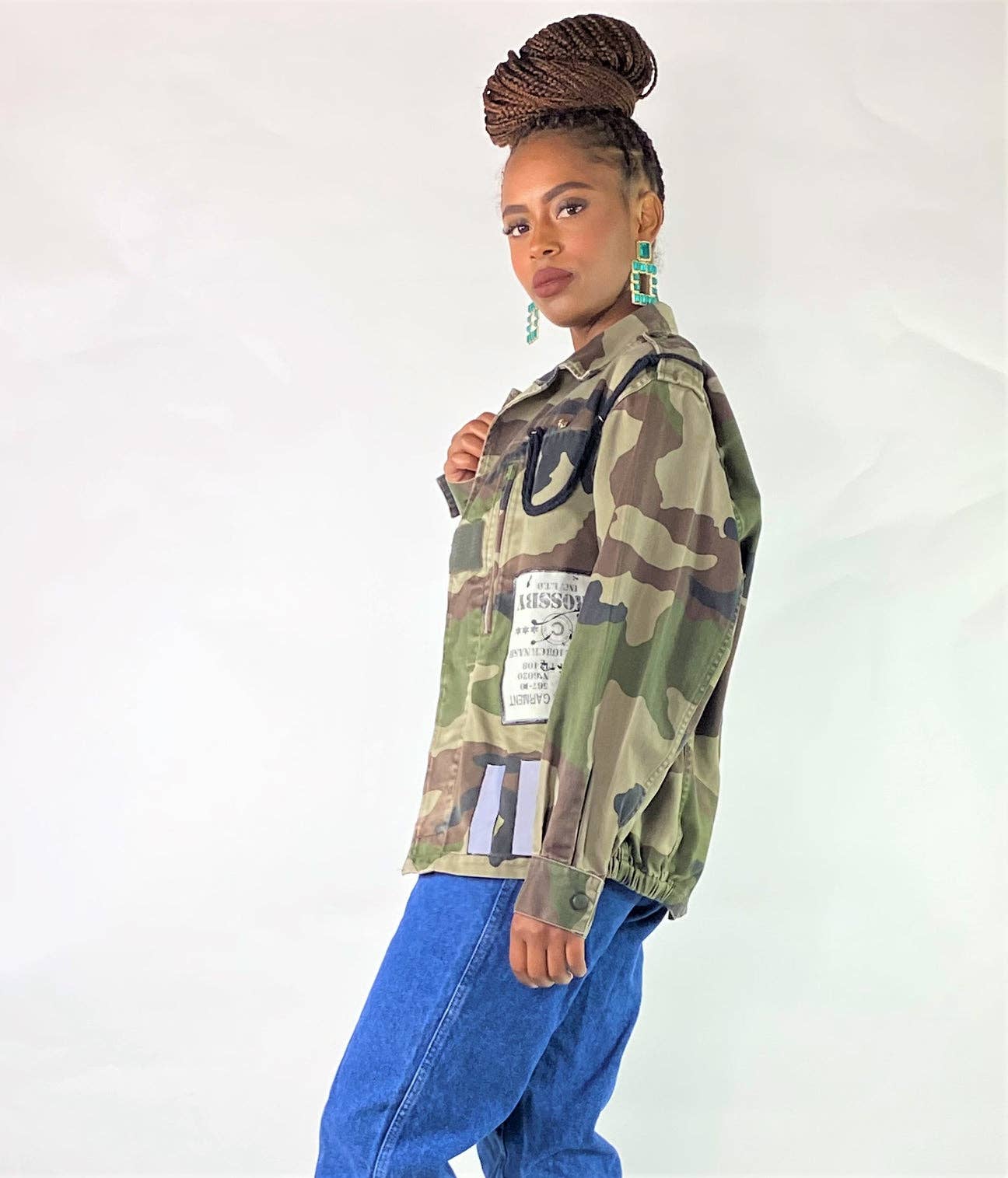 CLEO N MAMA – Großhandel Jacke – Damen – Wu Tang Camouflage-Jacke1