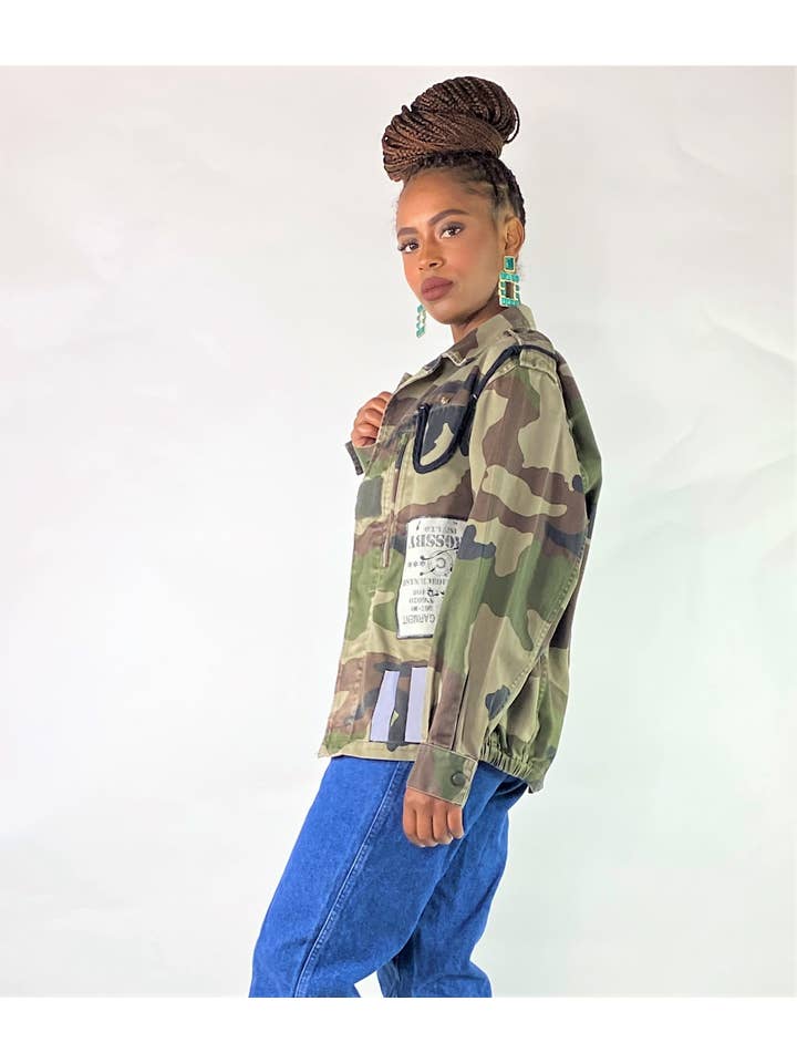 CLEO N MAMA – Großhandel Jacke – Damen – Wu Tang Camouflage-Jacke1