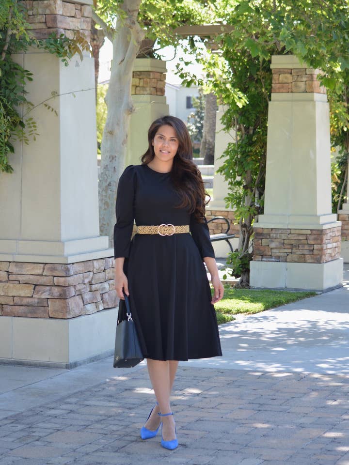 Capri Kleid mit Puffärmeln, für den Großhandel von Skirt Society