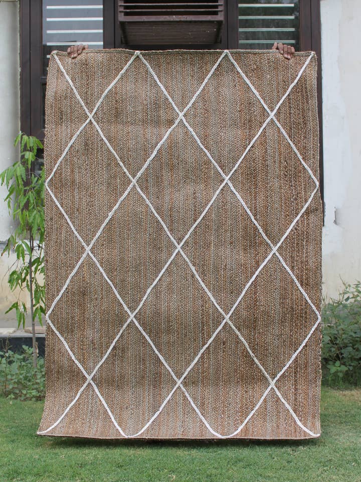 Natural Braided Handmade Jute Rug for wholesale by Urban Adorn