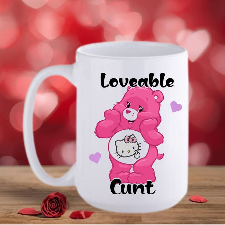 Loveable Cunt Swear Bear | Love Mug for wholesale by AromaSarapy