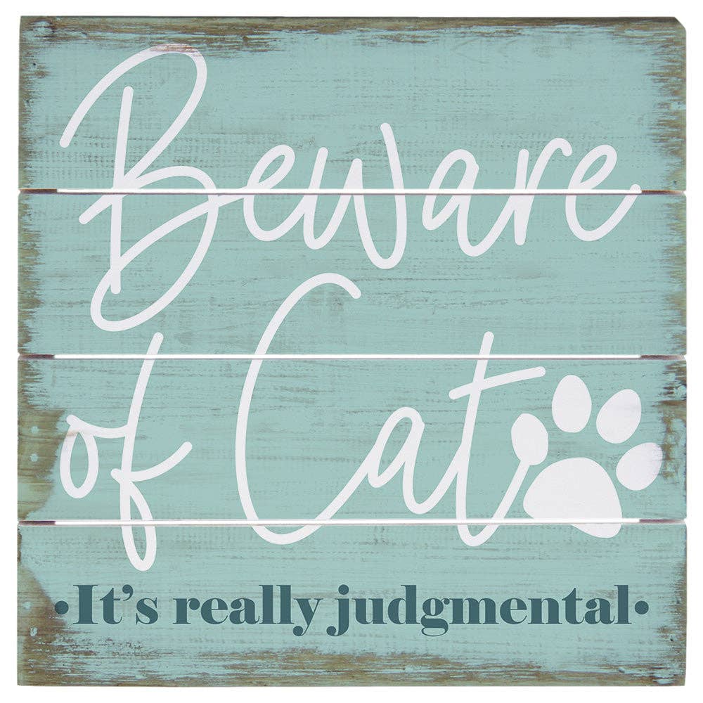 Sincere Surroundings - Wholesale Wall Sign - Beware Judgemental - Perfect Pallet Petites0