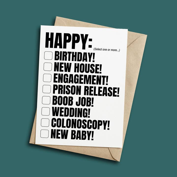 Tarjeta de Felicitación de Opción Múltiple Feliz para venta al por mayor de Henny Penny Studio