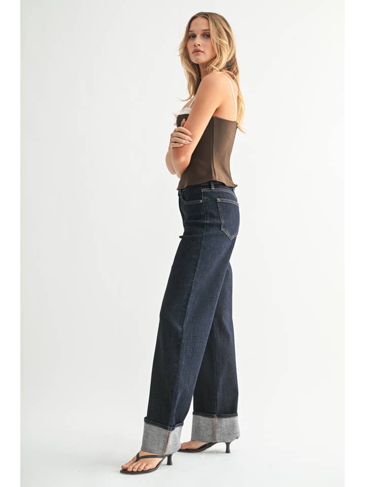 JBD - Wholesale Jeans - Women's - DP854 - SUP - Cuffed Wide Leg2