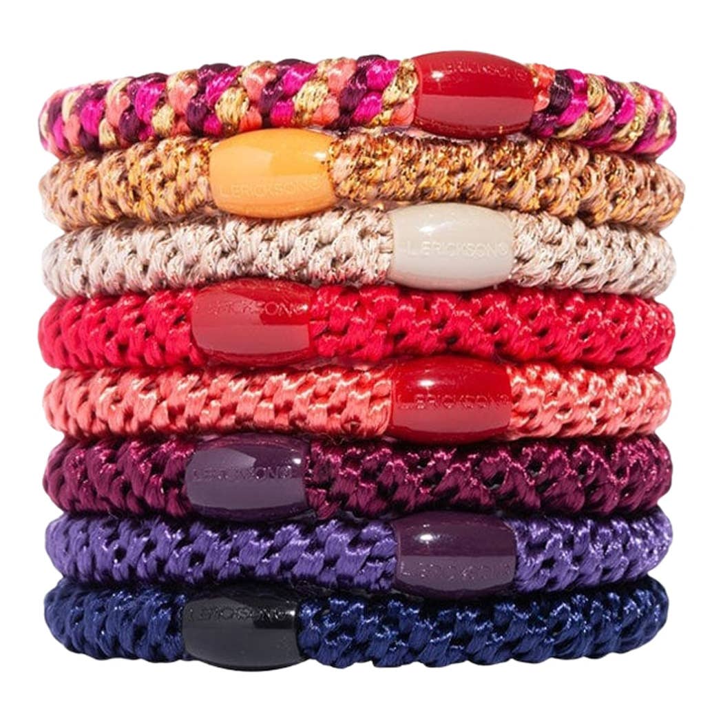 France Luxe/L. Erickson – Engroshandel Hårbånd - Dame – Grab & Go Hestehalebindere - Sæt med otte38