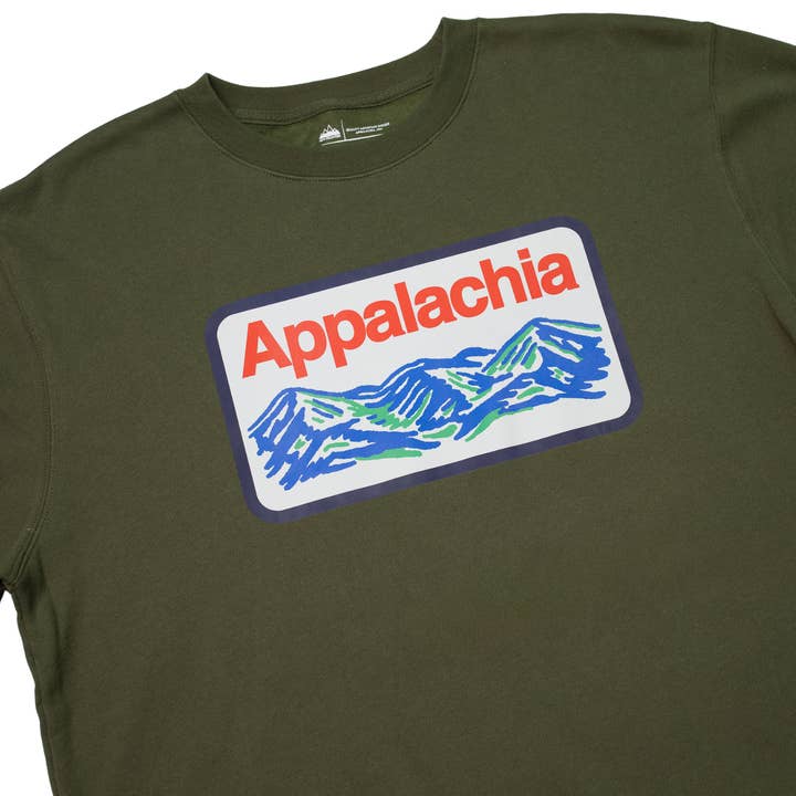 New Frontier - Wholesale Sweatshirt - Unisex - Appalachia Patch Crewneck (Deep Olive)2