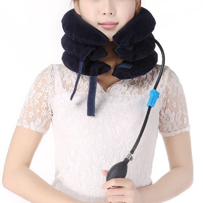Mix Match Colors Adjustable Neck Traction Device for Instant Neck Pain Relief for wholesale on Faire16