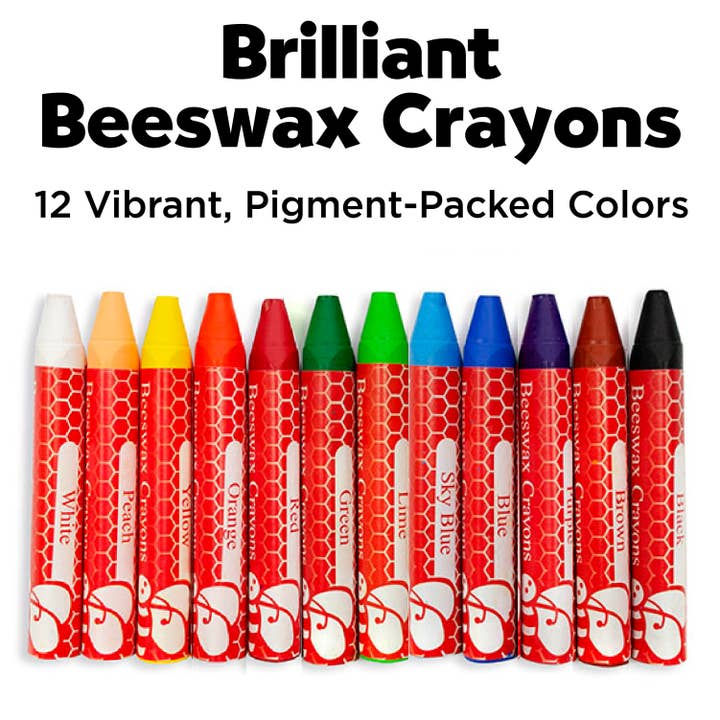 Faber-Castell / Creativity for Kids - Wholesale Crayons - Kids & Baby - 12 Brilliant Beeswax Crayons in Storage Case for Kids