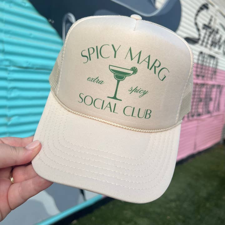 Spicy Marg Social Club Trucker Cap (Multiple Color Options) for wholesale by Turquoise & Tequila