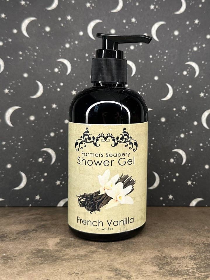 Gel Douche & Bain Moussant Hypoallergénique Vegan à la Vanille Française pour la vente par Farmers Soapery