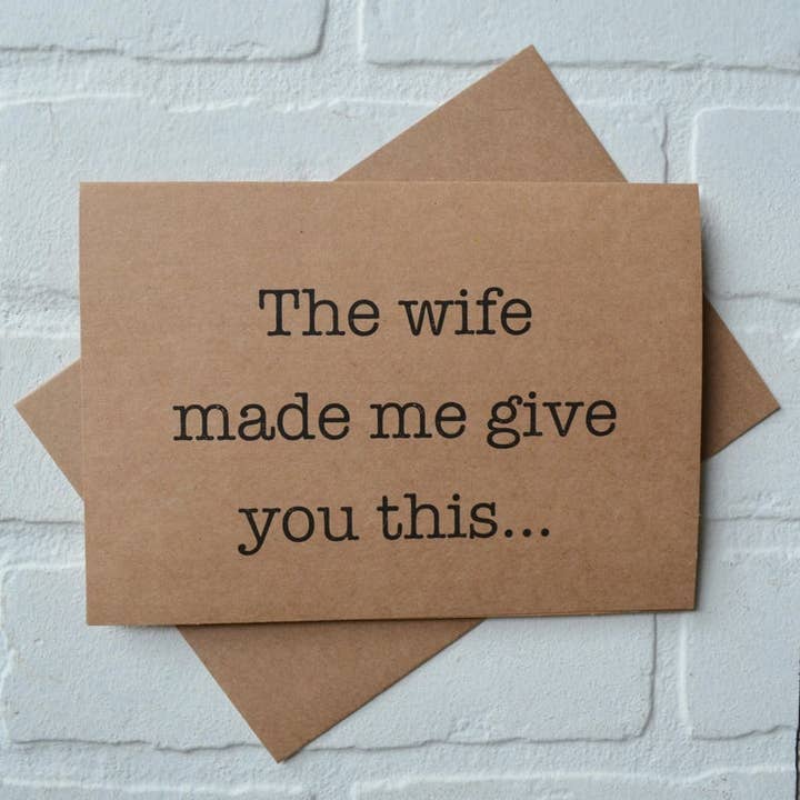 The Wife Made Me - D for wholesale by This & That Creations, INC.