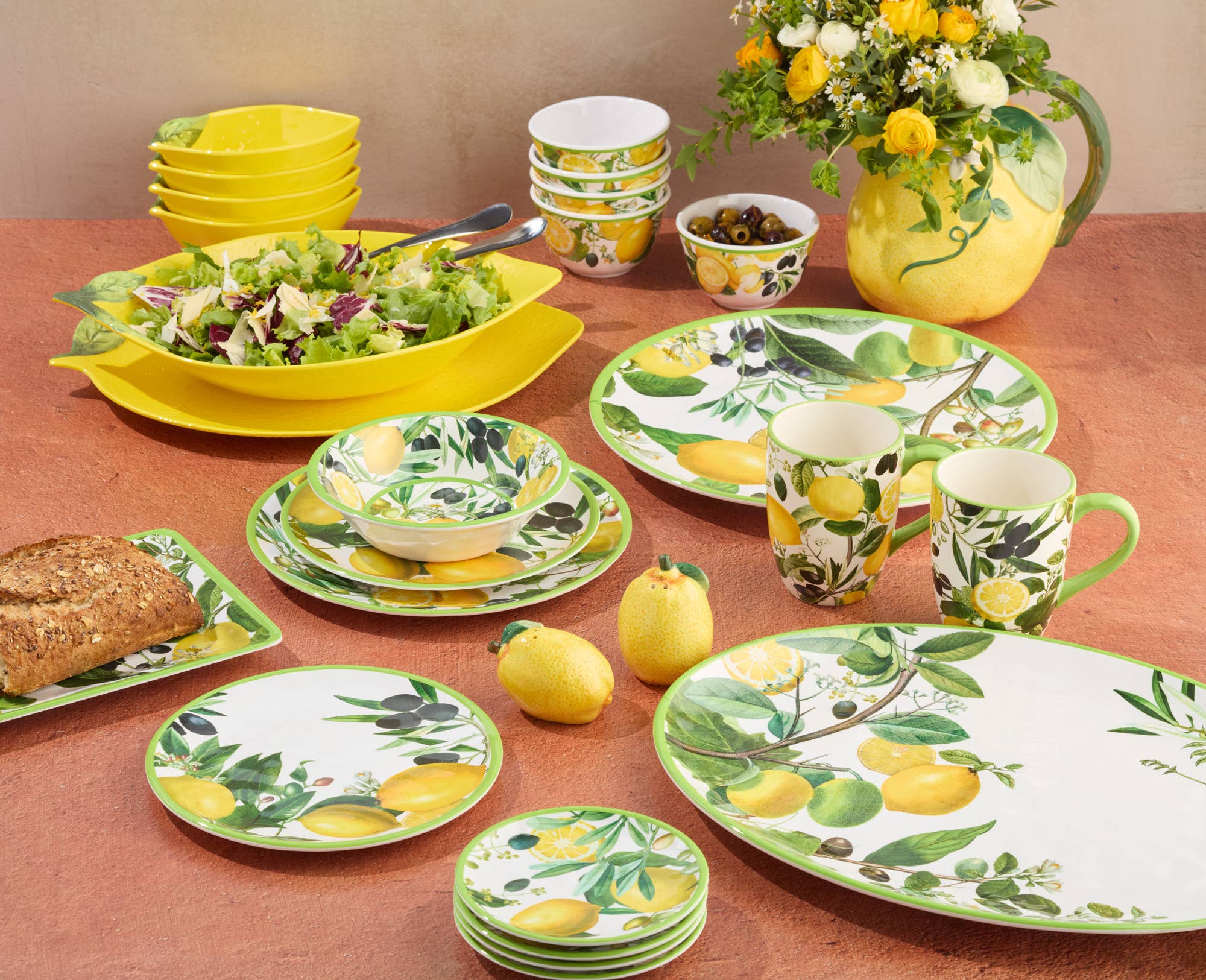 Certified International - Wholesale Serve Bowl - Limone Large Serving Bowl 13.75in x 2.75in 112 oz3