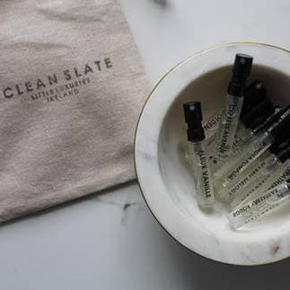 Eau de Parfum Sample Bag for wholesale by CLEAN SLATE