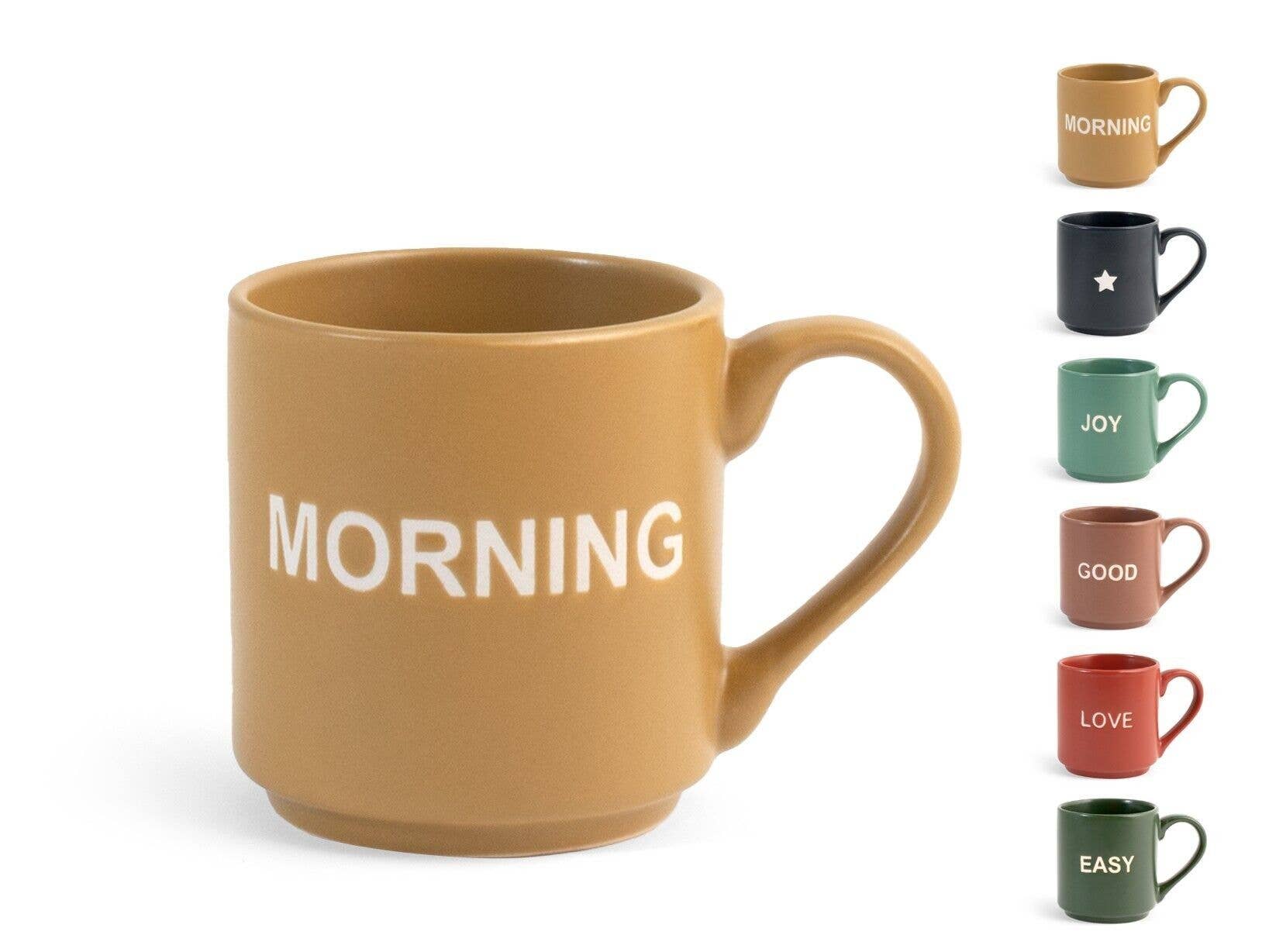 H&H – Caneca por atacado – Xícara de café Mix&Match em porcelana New Bonechina 210 ml cores variadas0