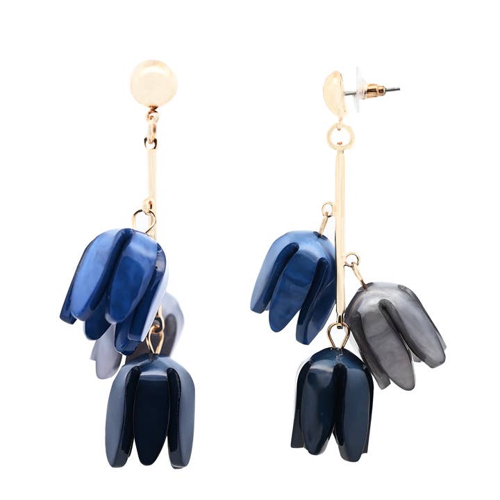 AMORINO SRL - Wholesale Dangle Earrings - HANGING EARRINGS WITH FLOWERS - FT2468A310