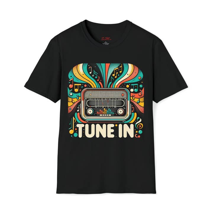 TUNE IN Unisex Softstyle T-Shirt for wholesale by StickMuze
