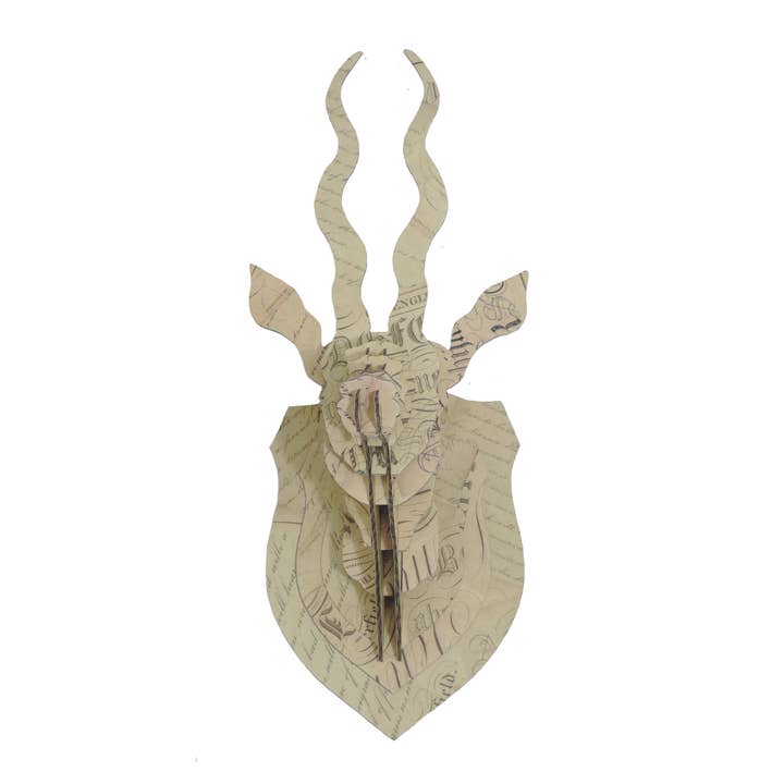 Antelope head cardboard trophy DIY vintage calligraphy for wholesale by Epigram