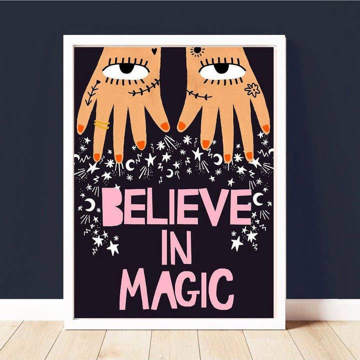Believe in Magic Art Print for wholesale by yaya studio