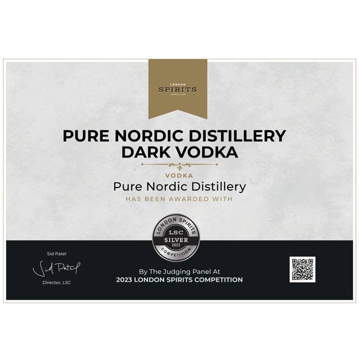 Pure Nordic Distillery - Wholesale Vodka - Pure Nordic Distillery - Dark Vodka2