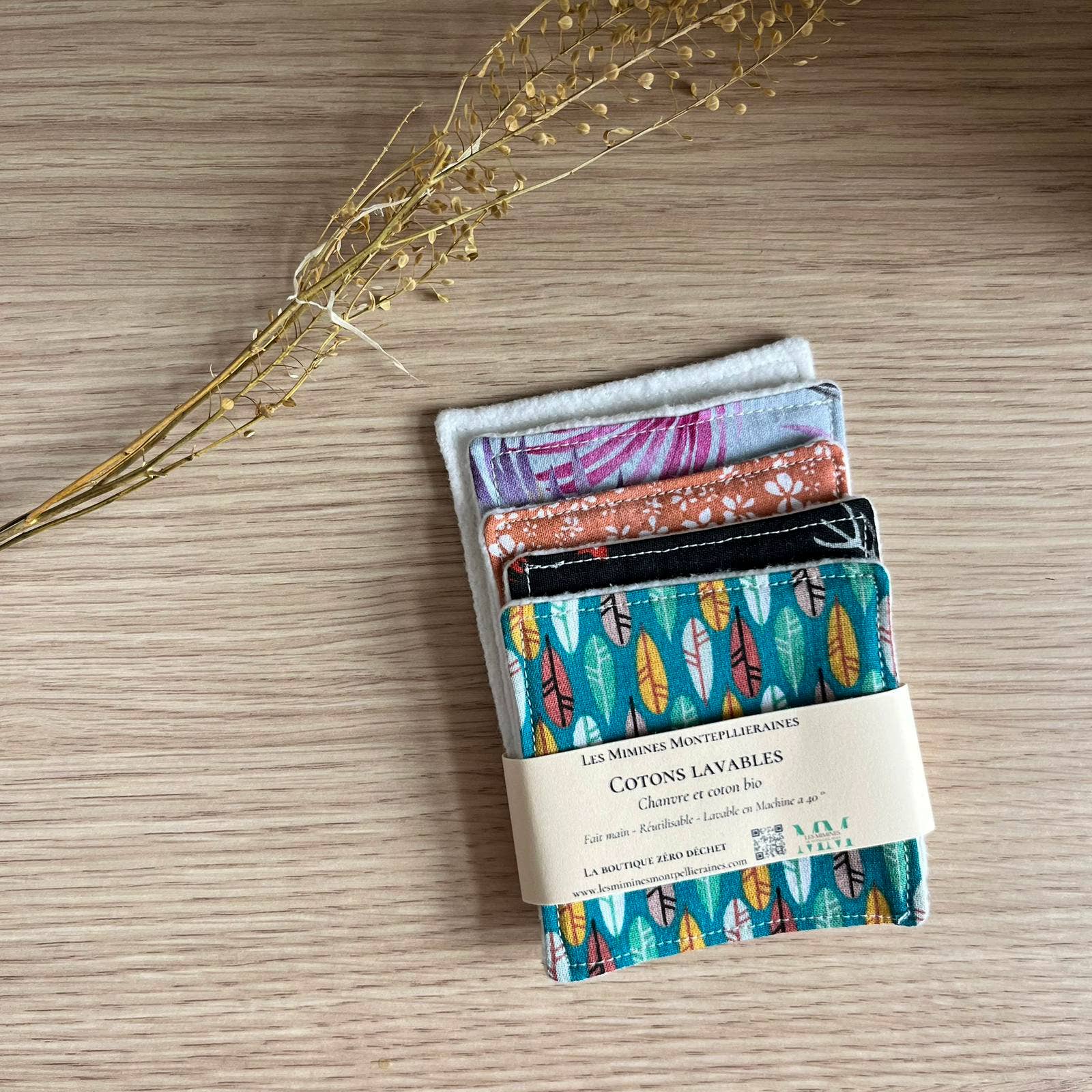 Les Mimines Montpellieraines – Großhandel Wattepad – Waschbare Baumwolle aus Hanf und Bio-Baumwolle6