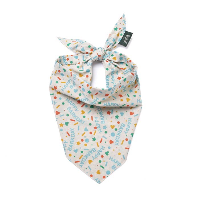 Sparkle Pawty Blue Dog Bandana for wholesale by The Paws