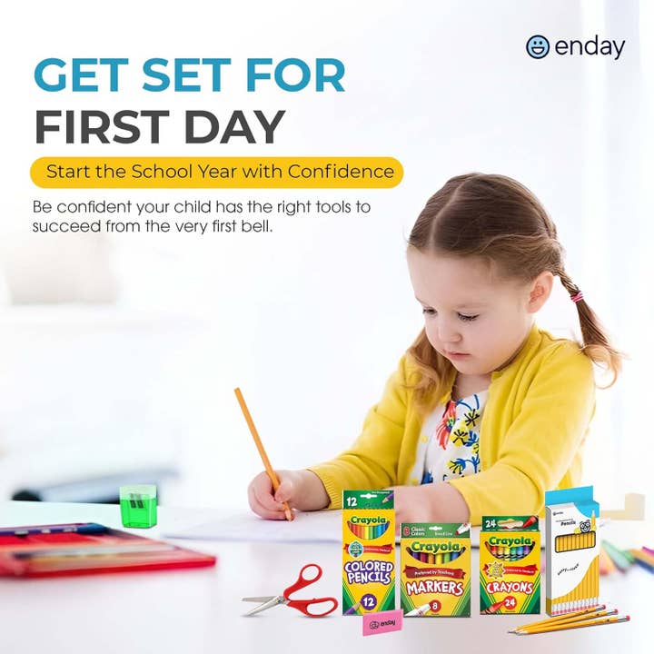 enday - Wholesale Backpack – Child - Enday Back to School Supplies Kit - Grades K-52