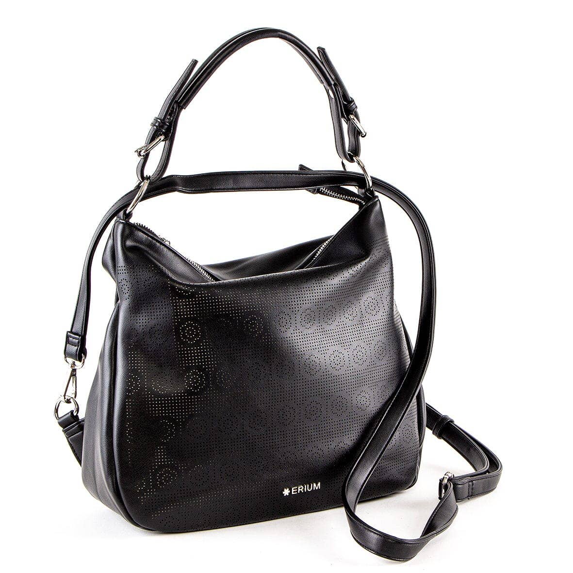 ERIUM - Bags and Accessories - Wholesale Shoulder Bag - Women's - Erium 3 in 1 Bag for Women Black2