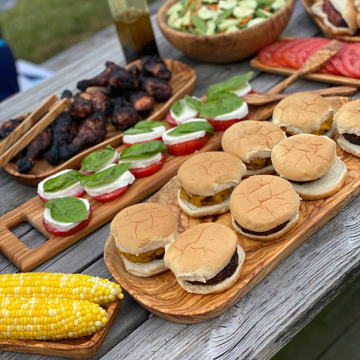 Natural OliveWood - Wholesale Platter - Olive Wood Serving Platter1
