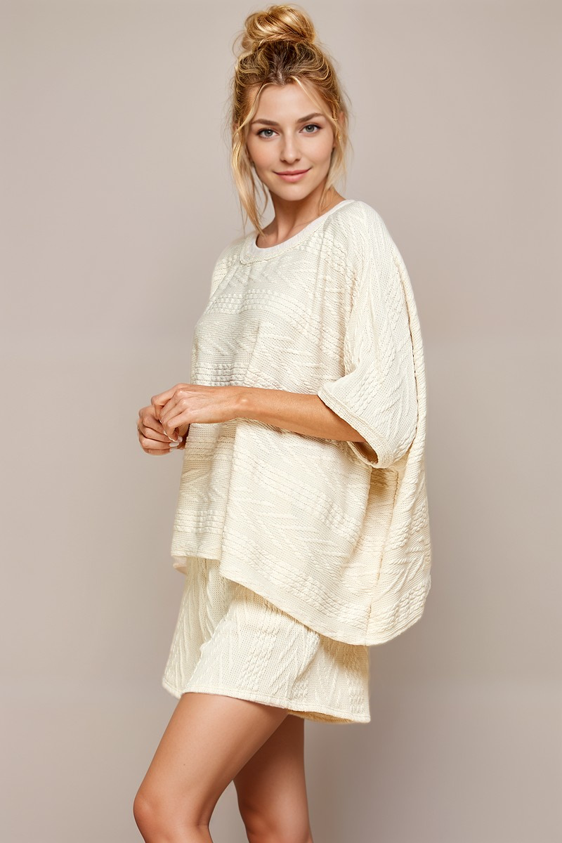 A.gain - Wholesale Knit Top - Women's - 10846SS614 - BOXY FIT HALF SLEEVE ROUND NECK TOP12