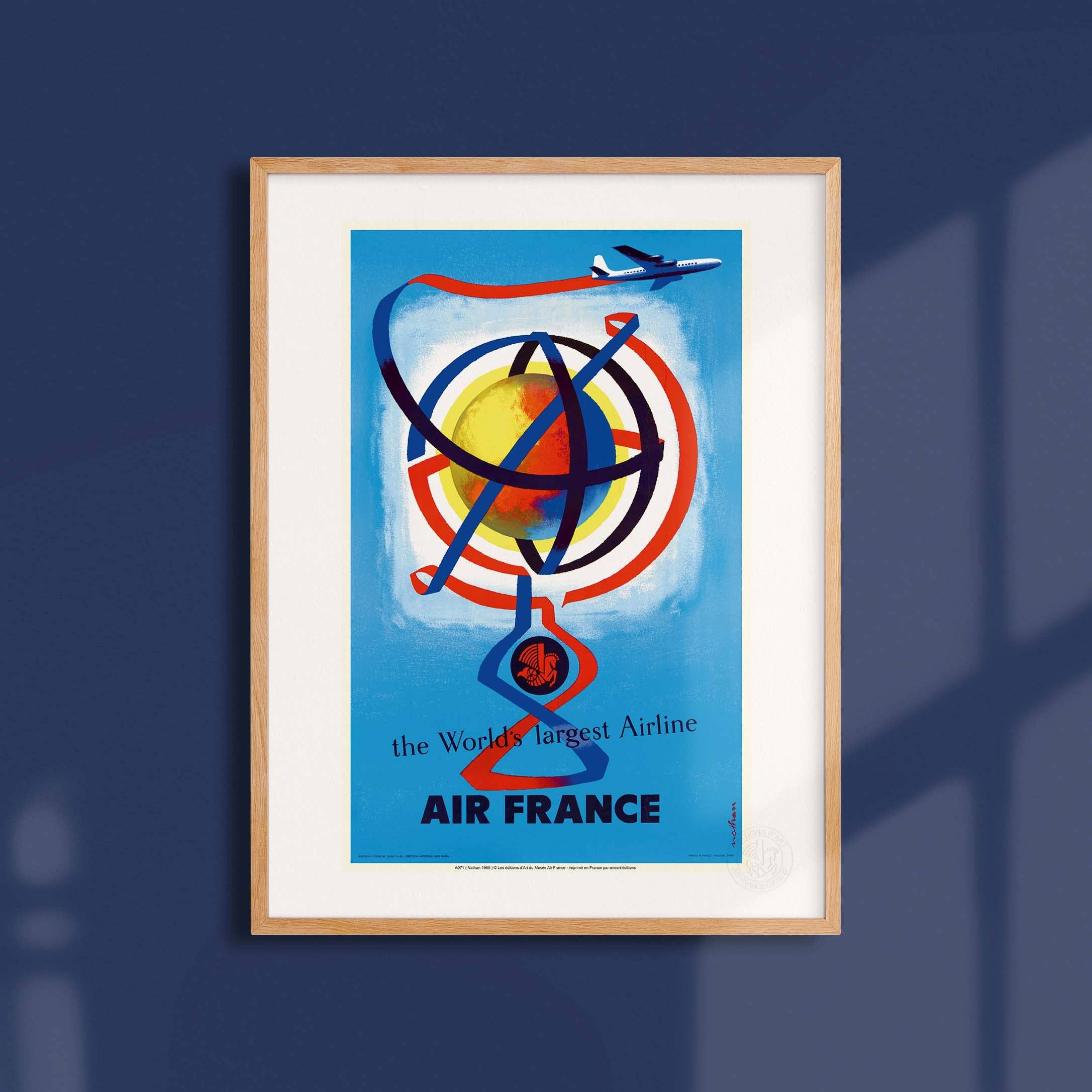 Oneart - Wholesale Poster - Air France Poster / The World's Largest Network - AFL00713