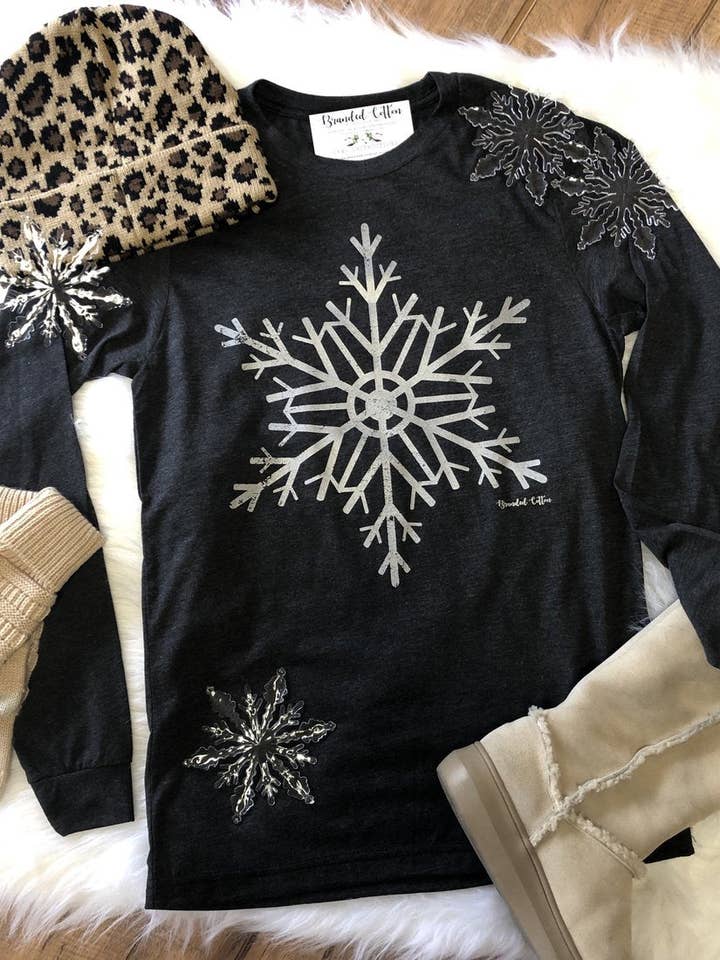 Glitter Snowflake for wholesale by Branded Cotton