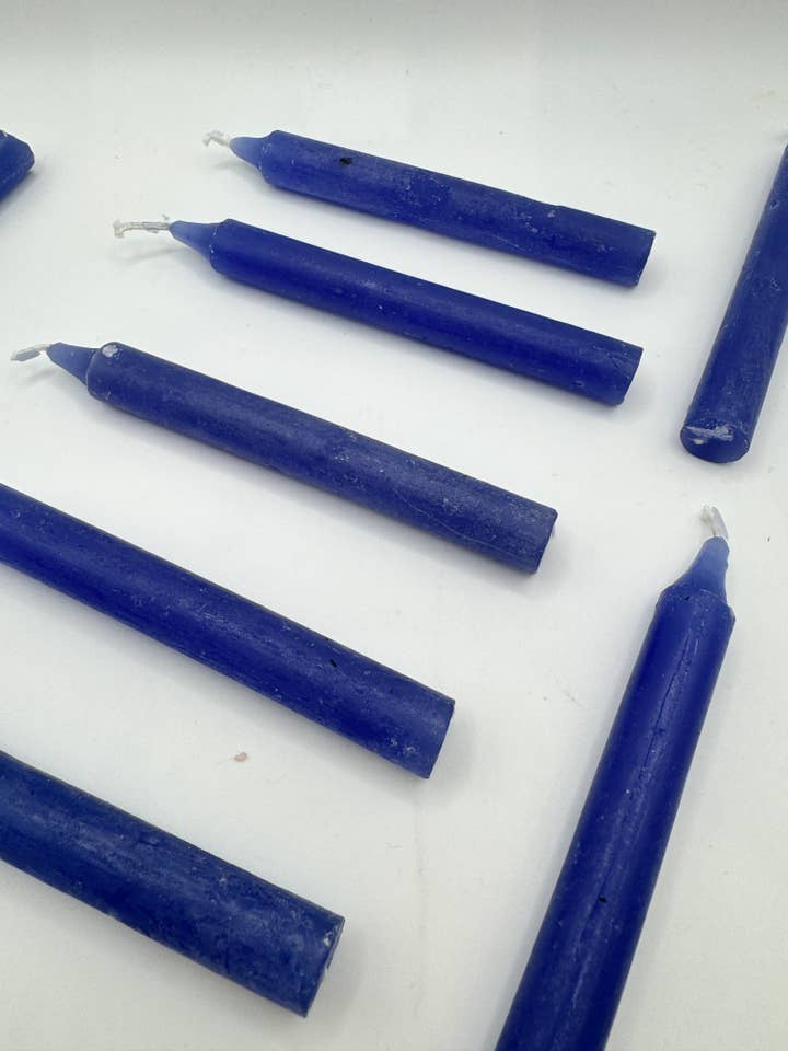 Light Blue Chime Candle - Tranquility Spell Candle for wholesale by Oils and Auras