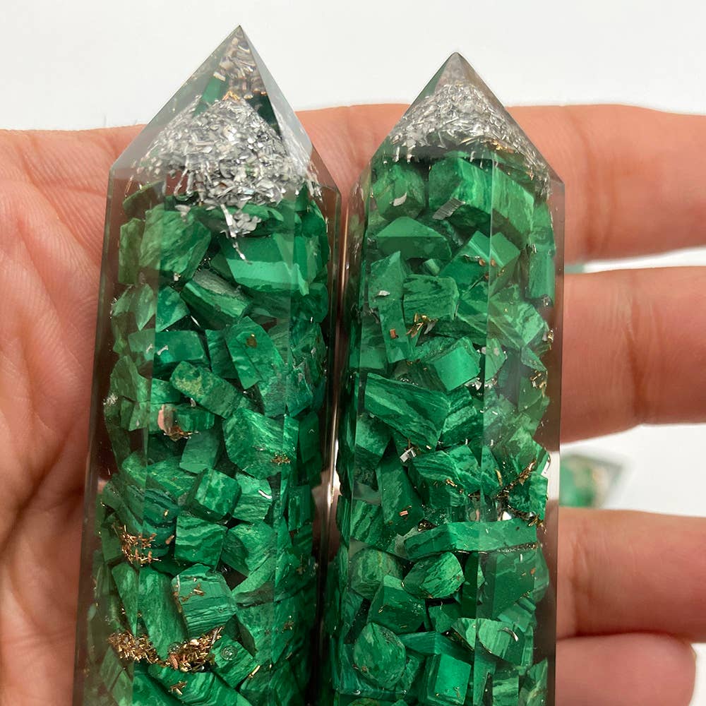 VIE – wholesale Spiritual stone/crystal – Orgonite Obelisk Tower, 8x2x2cm36