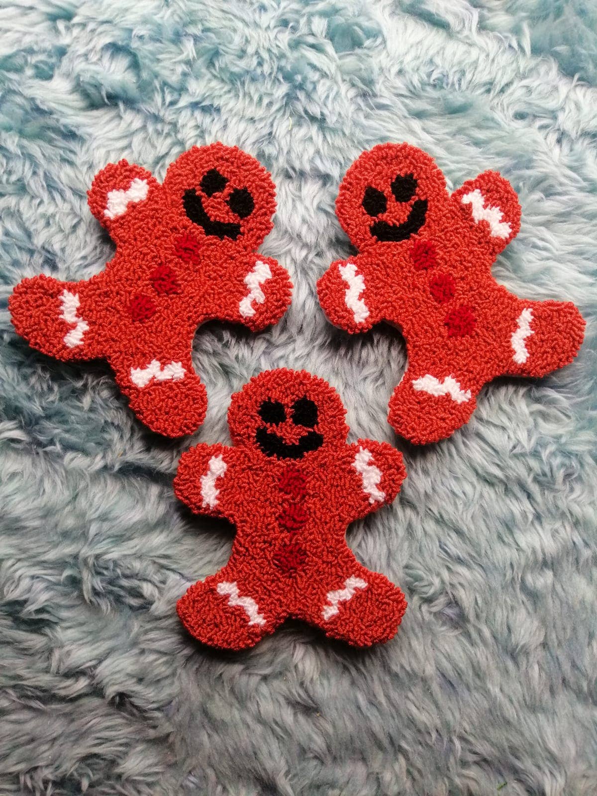 despinacrafting - Wholesale Coasters - Christmas Punch Needle Coasters, Tufted Mug Rug3