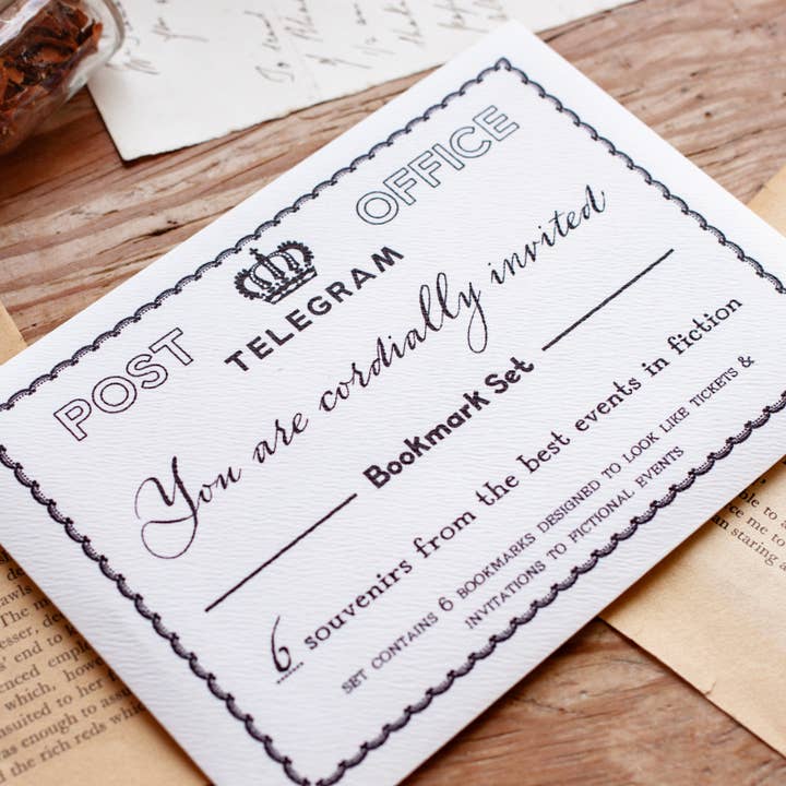 Cordially Invited Bookmark Gift Set for wholesale by Literary Craft Parlour