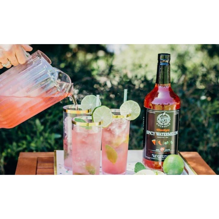 Crafted Cocktails - Wholesale Cocktail Mix/Syrup - Spicy Watermelon Nonalcoholic Cocktail Mixer