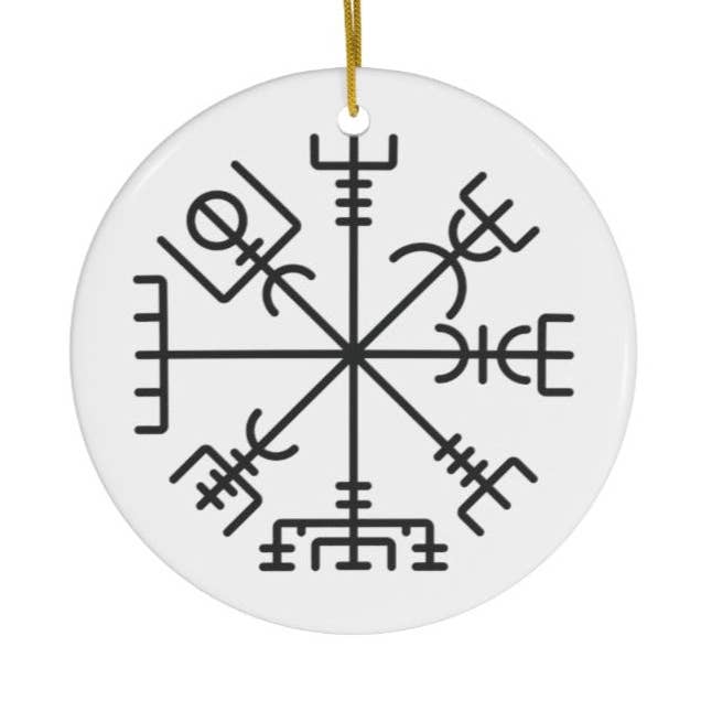 Vegvisir Viking Compass Ornament for wholesale by Scandinavian Design Studio