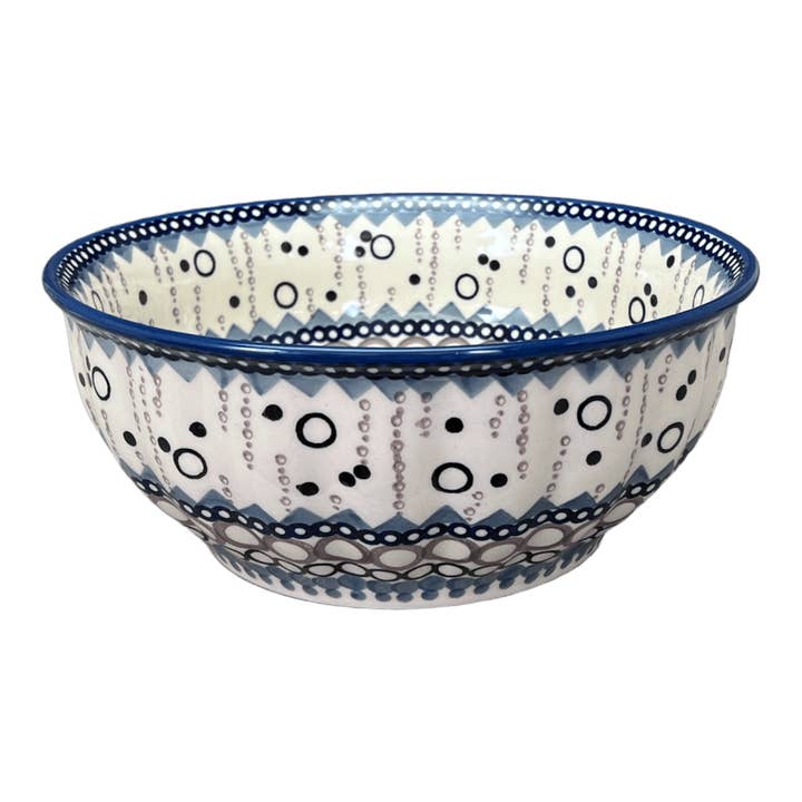 Bowl, Round, 9" Bowl in "Bubble Blast" by Manufaktura | M086U-IZ23 for wholesale by Polish Pottery Outlet