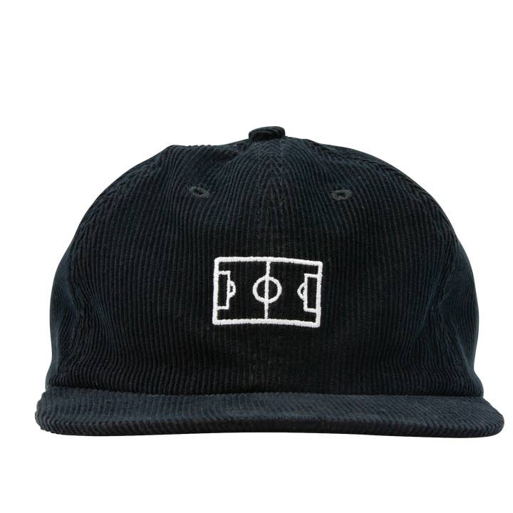 Chapeau Campo en velours côtelé à 6 panneaux - Noir pour la vente par goiaba esporte clube