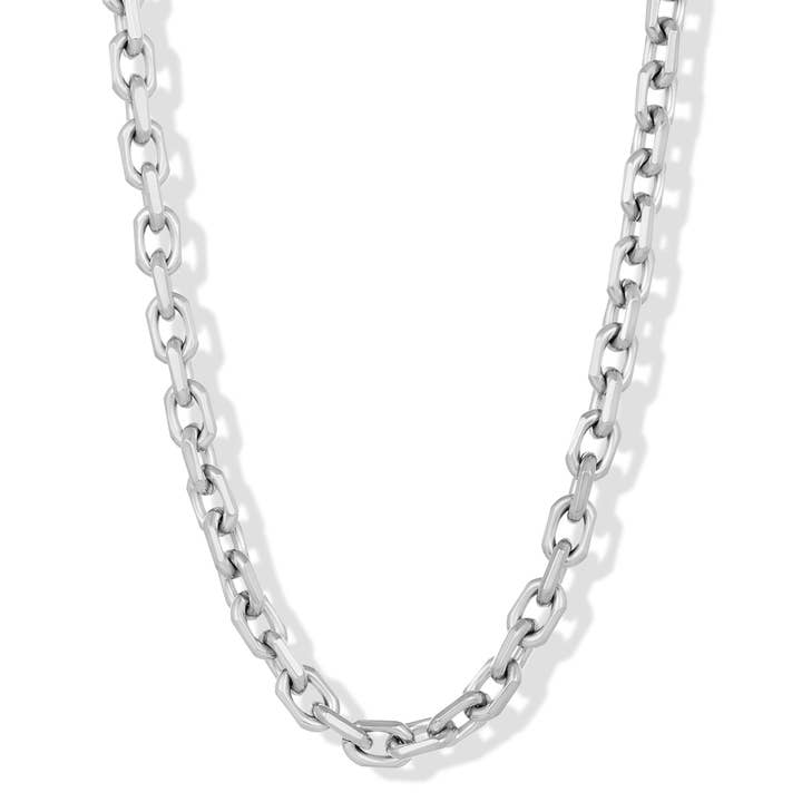 Invicta Jewelry Rectangular Chain Necklace (8.5mm) - 24" for wholesale by West Coast Jewelry
