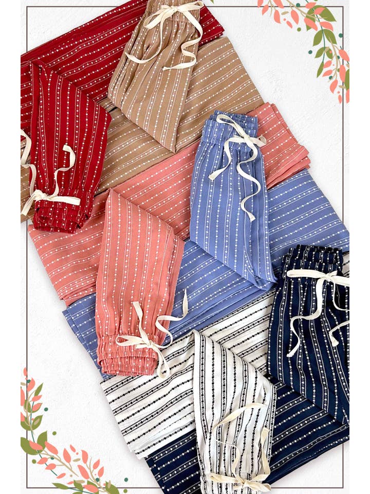 La Miel – Calças - Mulher por atacado – JDP4228-Calças de Design Padronizado de Corte Descontraído Com Bolsos32