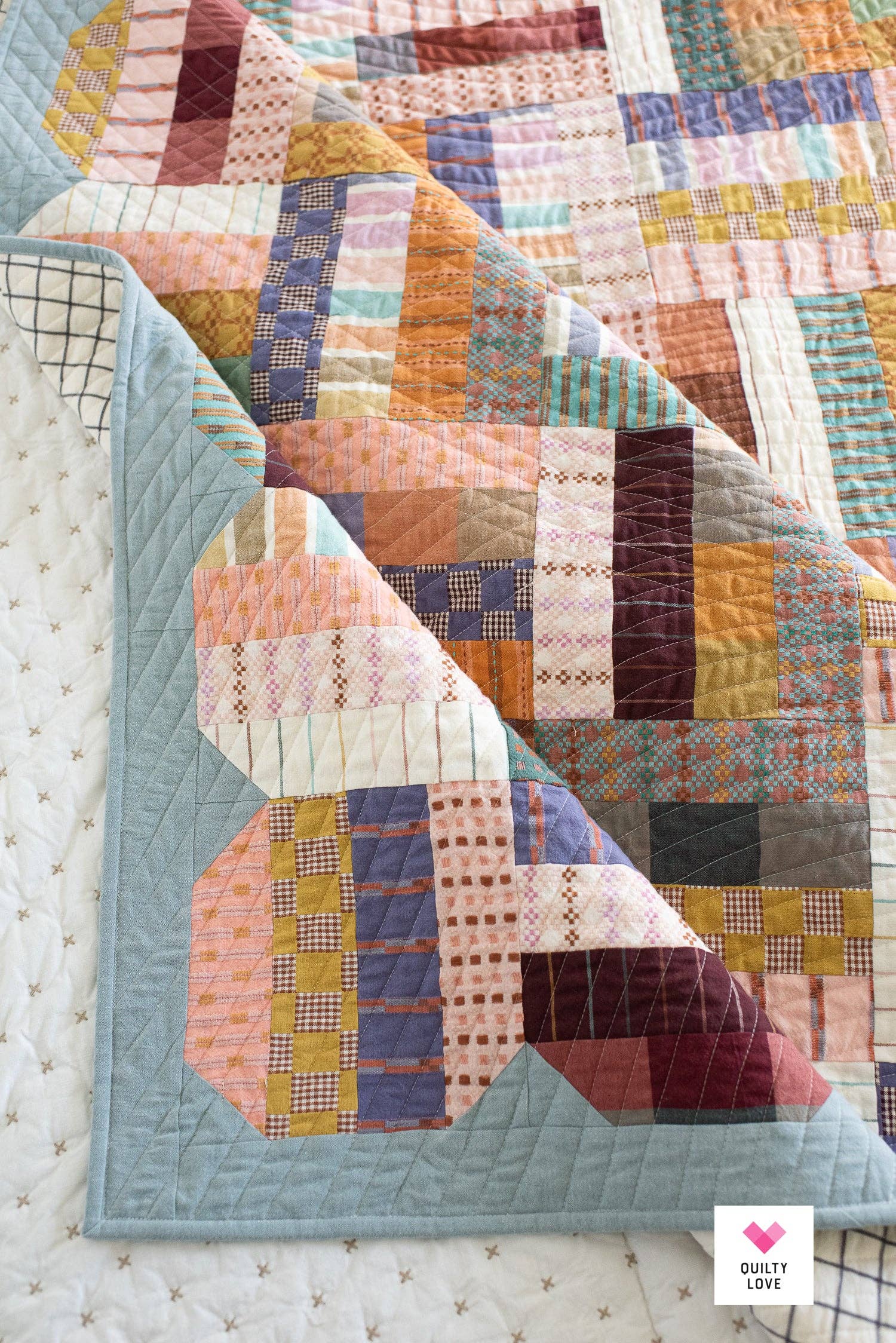 Quilty Love - Wholesale Craft Sewing Kit - Happy Scallops Printed PAPER pattern4