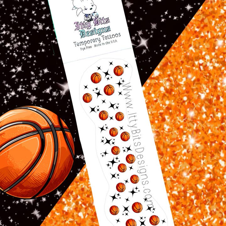 Itty Bits Designs - Wholesale Temporary Tattoo - Basketball Freckle Temporary Tattoos0