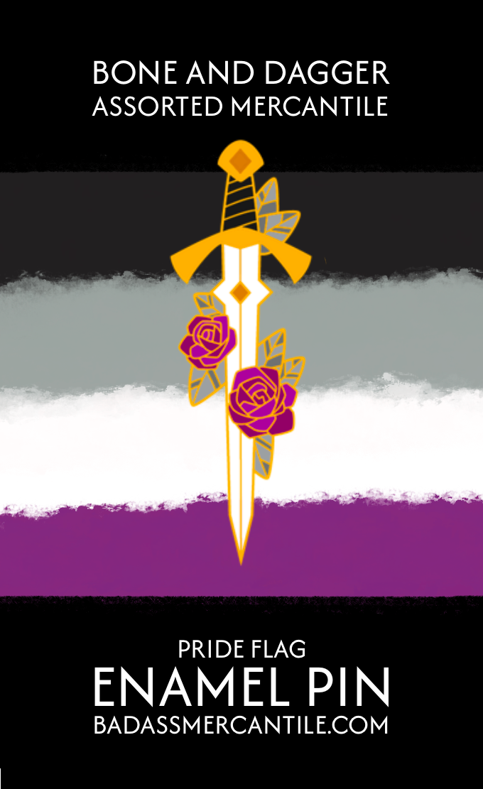Bone and Dagger Assorted Mercantile - Wholesale Lapel Pin/Button - Pride Sword Enamel Pin7