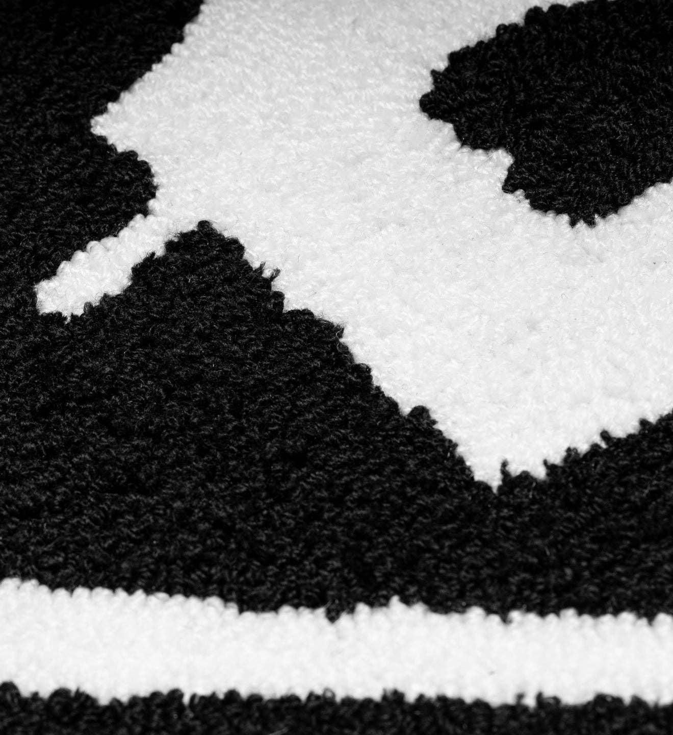 BLACK WHITE BOH Floor Mat for wholesale on Faire2