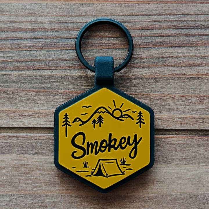 Besties Pets - Vente Médaille pour collier – chien - Plaque d'identification pour chien Adventure Is Calling0