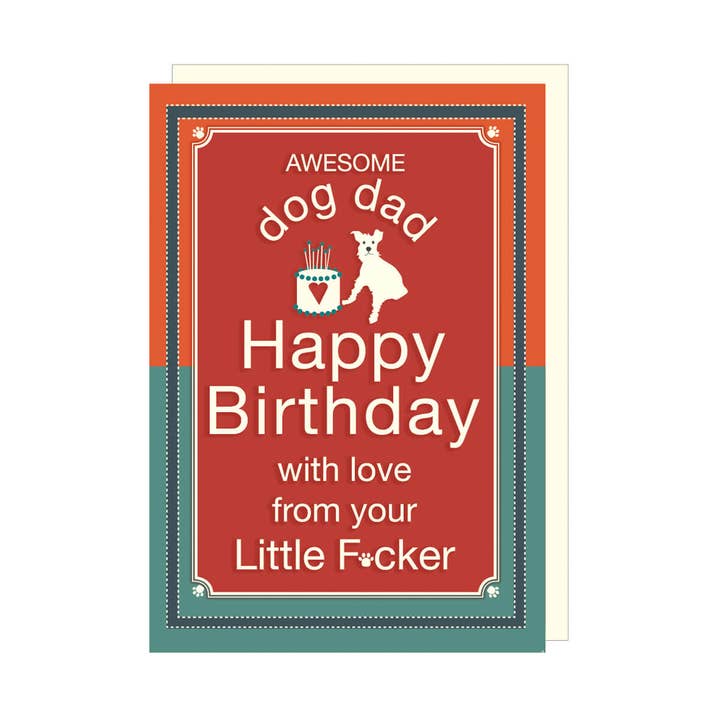 Kaarten van de hond | Kleine klootzak wenskaart voor wholesale door The Little Dog Laughed